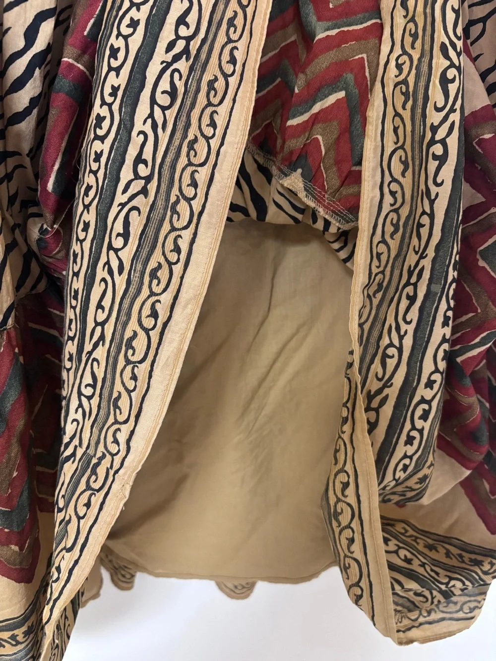 Lauren Ralph Lauren Zebra-Print Skirt Boho Cottagecore Designer Maximalist L